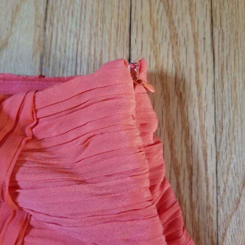 5/$25 MM Couture One-Shoulder Dress Orange Medium - Picture 4 of 8
